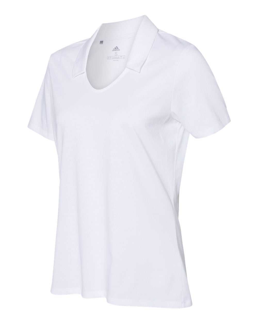 Adidas A323 Women&#39;s Cotton Blend Sport Shirt - White - HIT a Double