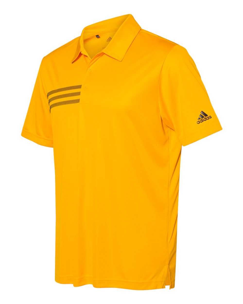 Adidas A324 3-Stripes Chest Sport Shirt - Team Collegiate Gold Black - HIT a Double