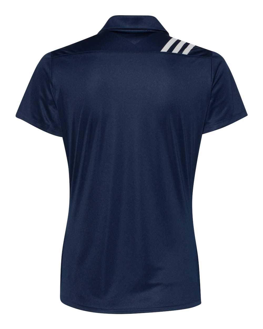 Adidas A325 Women&#39;s 3-Stripes Shoulder Sport Shirt - Collegiate Navy White - HIT a Double