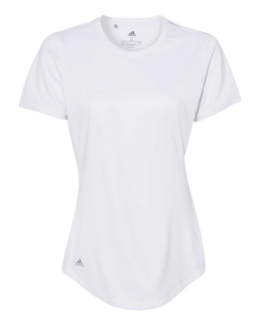Adidas A377 Women&#39;s Sport T-Shirt - White - HIT a Double