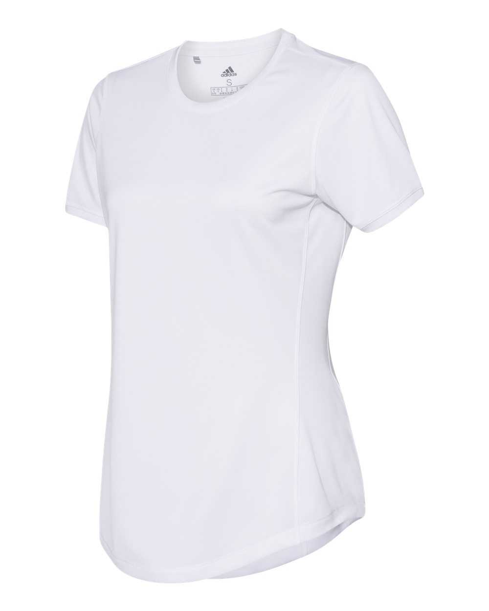Adidas A377 Women&#39;s Sport T-Shirt - White - HIT a Double