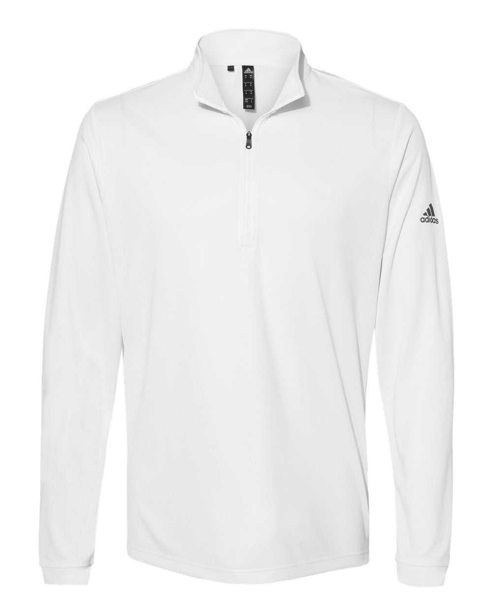 Adidas A401 Lightweight Quarter-Zip Pullover - White - HIT a Double