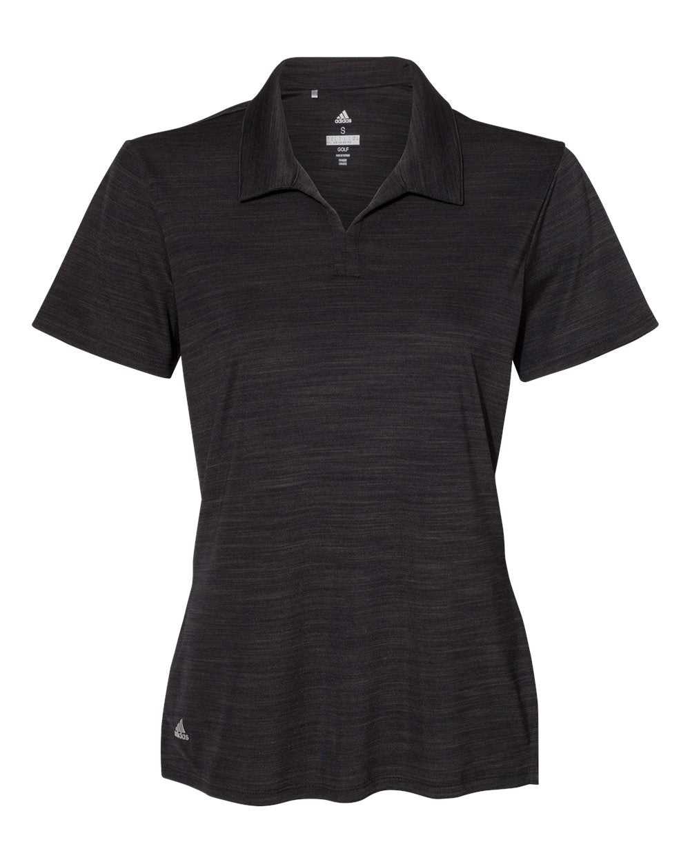 Adidas A403 Women&#39;s M??lange Sport Shirt - Black Melange - HIT a Double