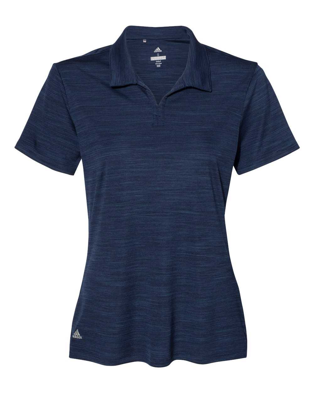 Adidas A403 Women's M??lange Sport Shirt - Collegiate Navy Melange - HIT a Double