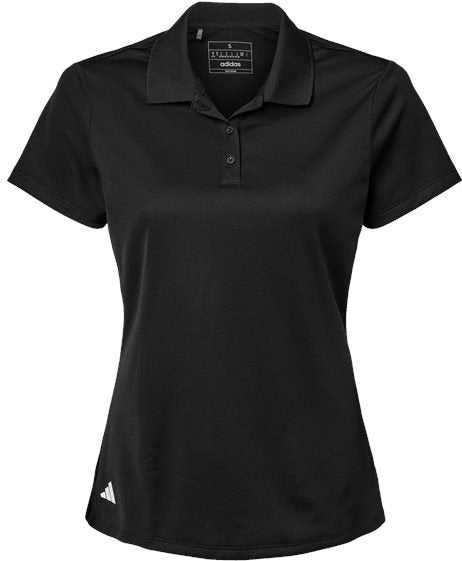 Adidas A431 Women&#39;s Basic Sport Polo - Black - HIT a Double - 1