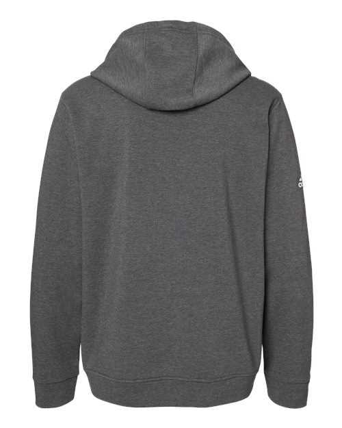 Adidas A432 Fleece Hooded Sweatshirt - Dark Grey Heather - HIT a Double