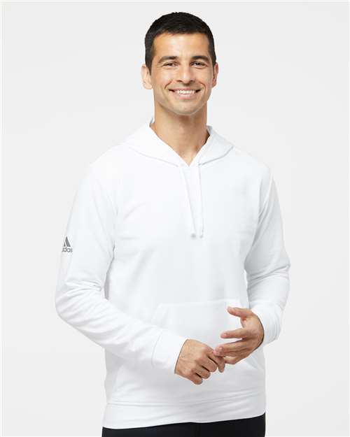 Adidas A432 Fleece Hooded Sweatshirt - White - HIT a Double - 2