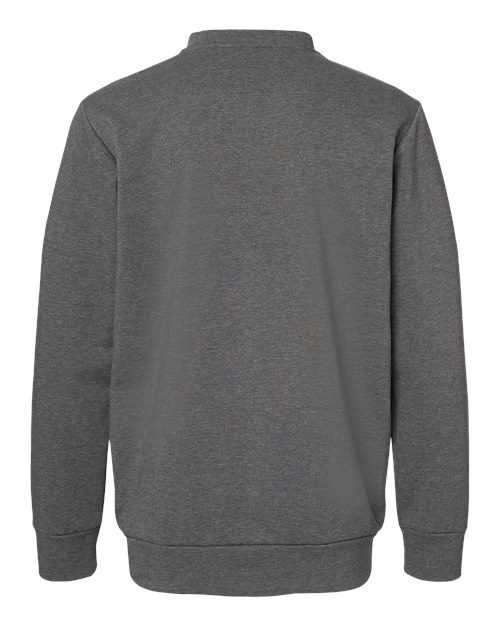Adidas A434 Fleece Crewneck Sweatshirt - Dark Grey Heather - HIT a Double