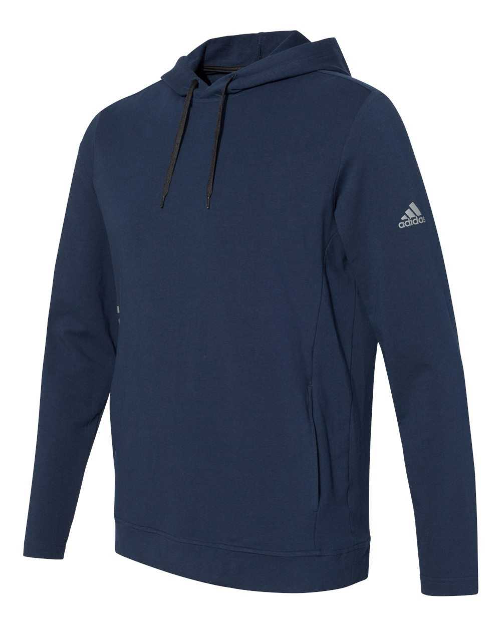 Adidas A450 Lightweight Hooded Sweatshirt - Collegiate Navy - HIT a Double