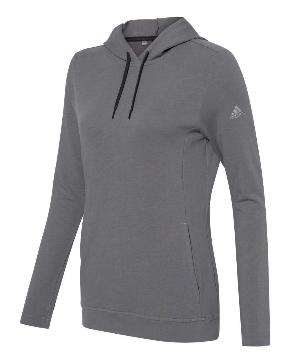 Adidas A451 Women&#39;s Lightweight Hooded Sweatshirt - Grey Five - HIT a Double