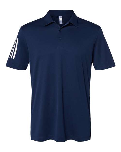 Adidas A480 Floating 3-Stripes Polo - Team Navy Blue White - HIT a Double