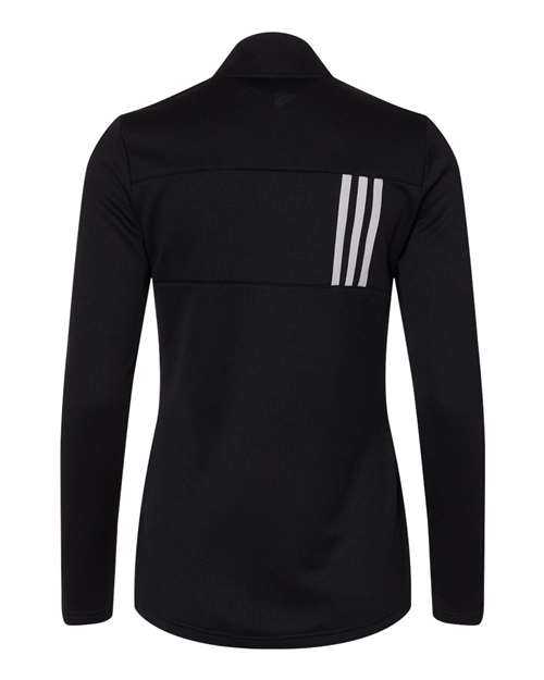 Adidas A483 Women's 3-Stripes Double Knit Full-Zip - Black Grey Two - HIT a Double