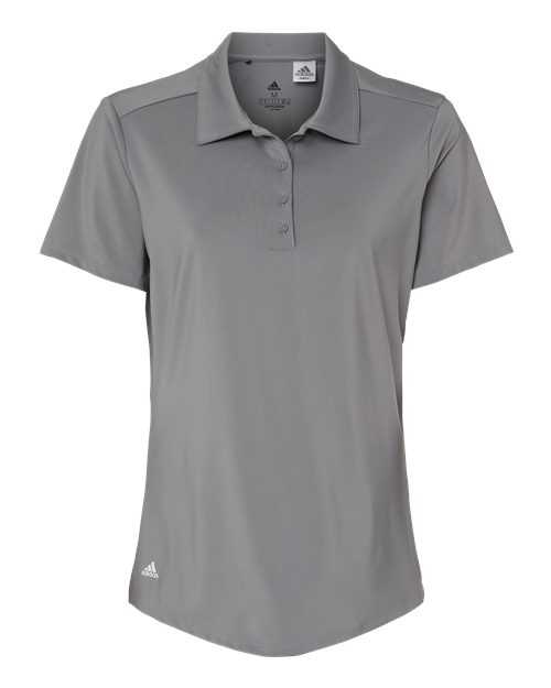Adidas A515 Women&#39;s Ultimate Solid Polo - Grey Three - HIT a Double
