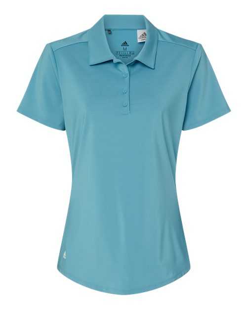 Adidas A515 Women&#39;s Ultimate Solid Polo - Hazy Blue - HIT a Double
