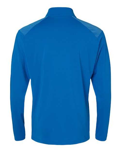Adidas A520 Shoulder Stripe Quarter-Zip Pullover - Glory Blue - HIT a Double