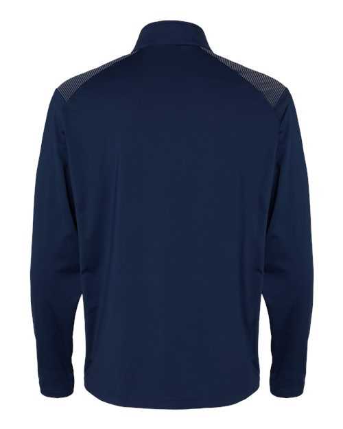 Adidas A520 Shoulder Stripe Quarter-Zip Pullover - Team Navy Blue - HIT a Double