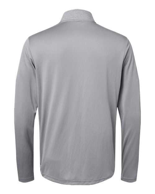 Adidas A522 Heather Block Print Quarter-Zip Pullover - Grey Three Melange Black - HIT a Double