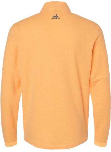 Adidas A554 3-Stripes Quarter-Zip Sweater - Acid Orange Melange&quot; - &quot;HIT a Double