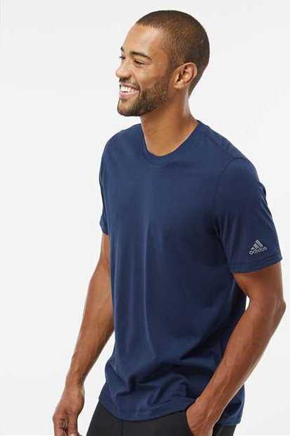 Adidas A556 Blended T-Shirt - Collegiate Navy&quot; - &quot;HIT a Double