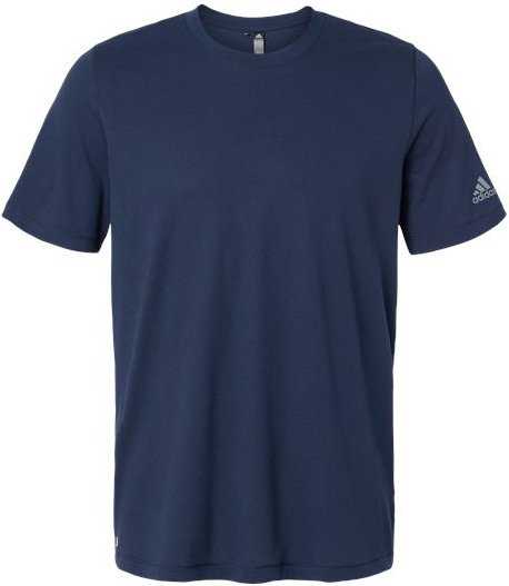 Adidas A556 Blended T-Shirt - Collegiate Navy" - "HIT a Double