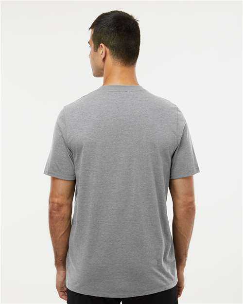 Adidas A556 Blended T-Shirt - Medium Gray Heather&quot; - &quot;HIT a Double