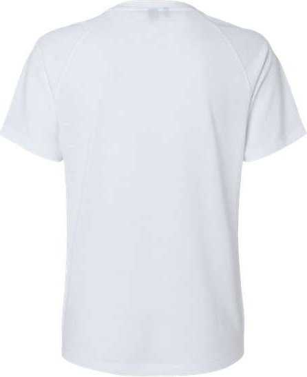 Adidas A557 Women&#39;s Blended T-Shirt - White&quot; - &quot;HIT a Double