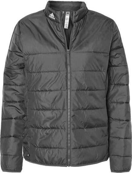 Adidas A571 Women&#39;s Puffer Jacket - Gray Five&quot; - &quot;HIT a Double