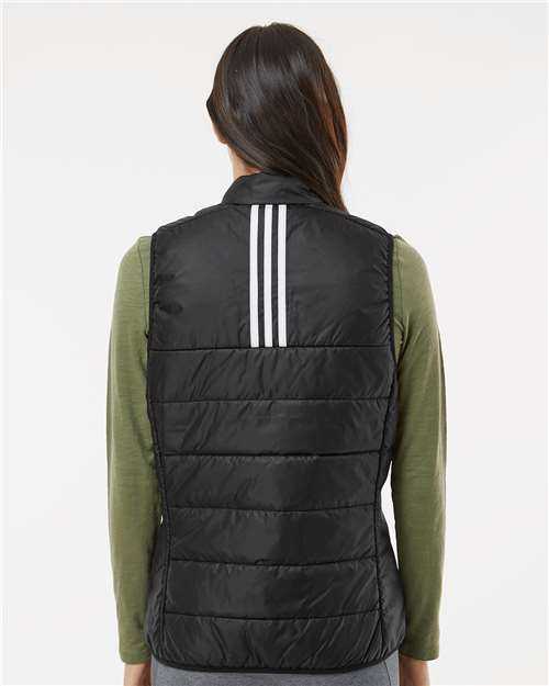 Adidas A573 Women&#39;s Puffer Vest - Black&quot; - &quot;HIT a Double
