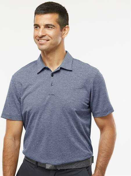 Adidas A582 Heathered Polo - Collegiate Navy Melange - HIT a Double - 1