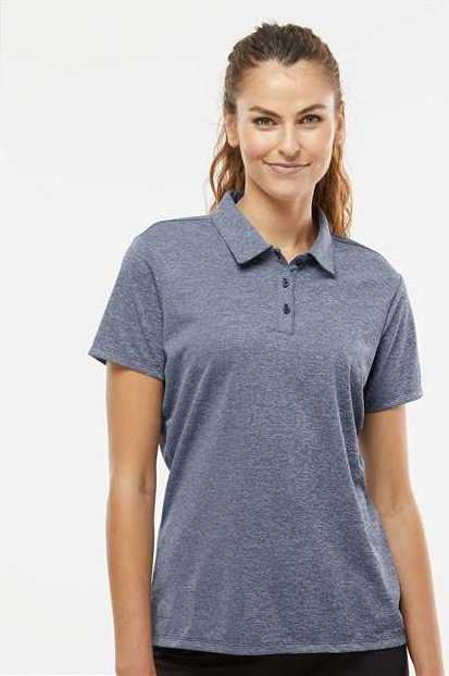 Adidas A583 Women&#39;s Heathered Polo - Collegiate Navy Melange - HIT a Double - 2