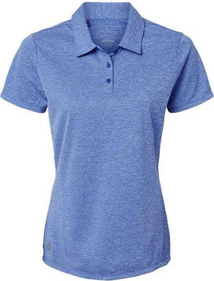 Adidas A583 Women's Heathered Polo - Collegiate Royal Melange - HIT a Double - 1