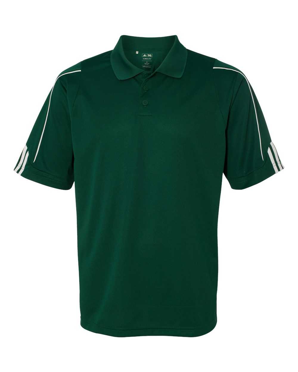 Adidas A76 3-Stripes Cuff Sport Shirt - Collegiate Green White - HIT a Double