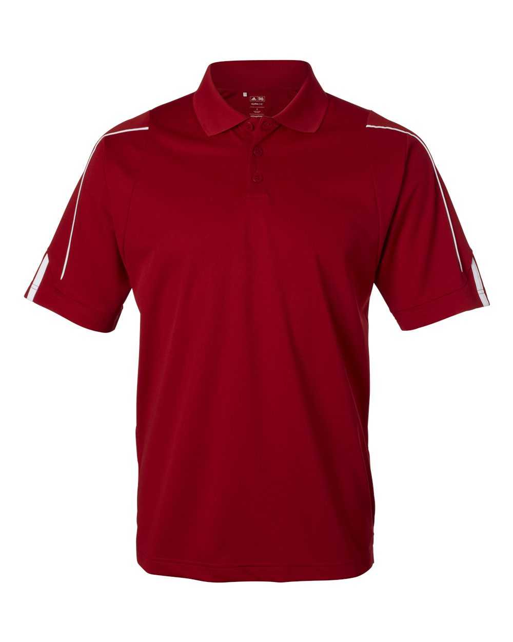 Adidas A76 3-Stripes Cuff Sport Shirt - Power RedWhite - HIT a Double