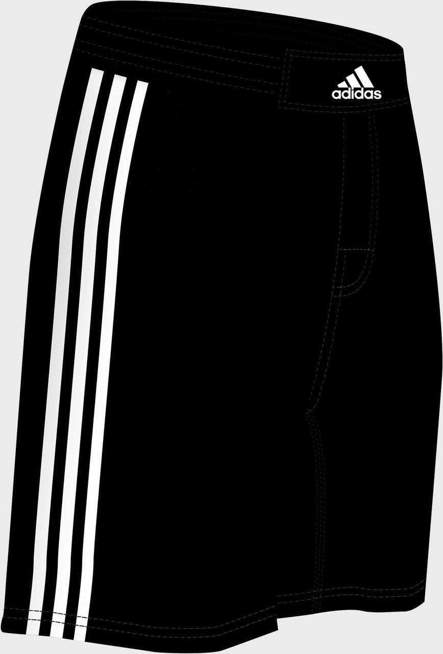 Adidas aA201s Grappling Wrestling Shorts - Black White - HIT a Double