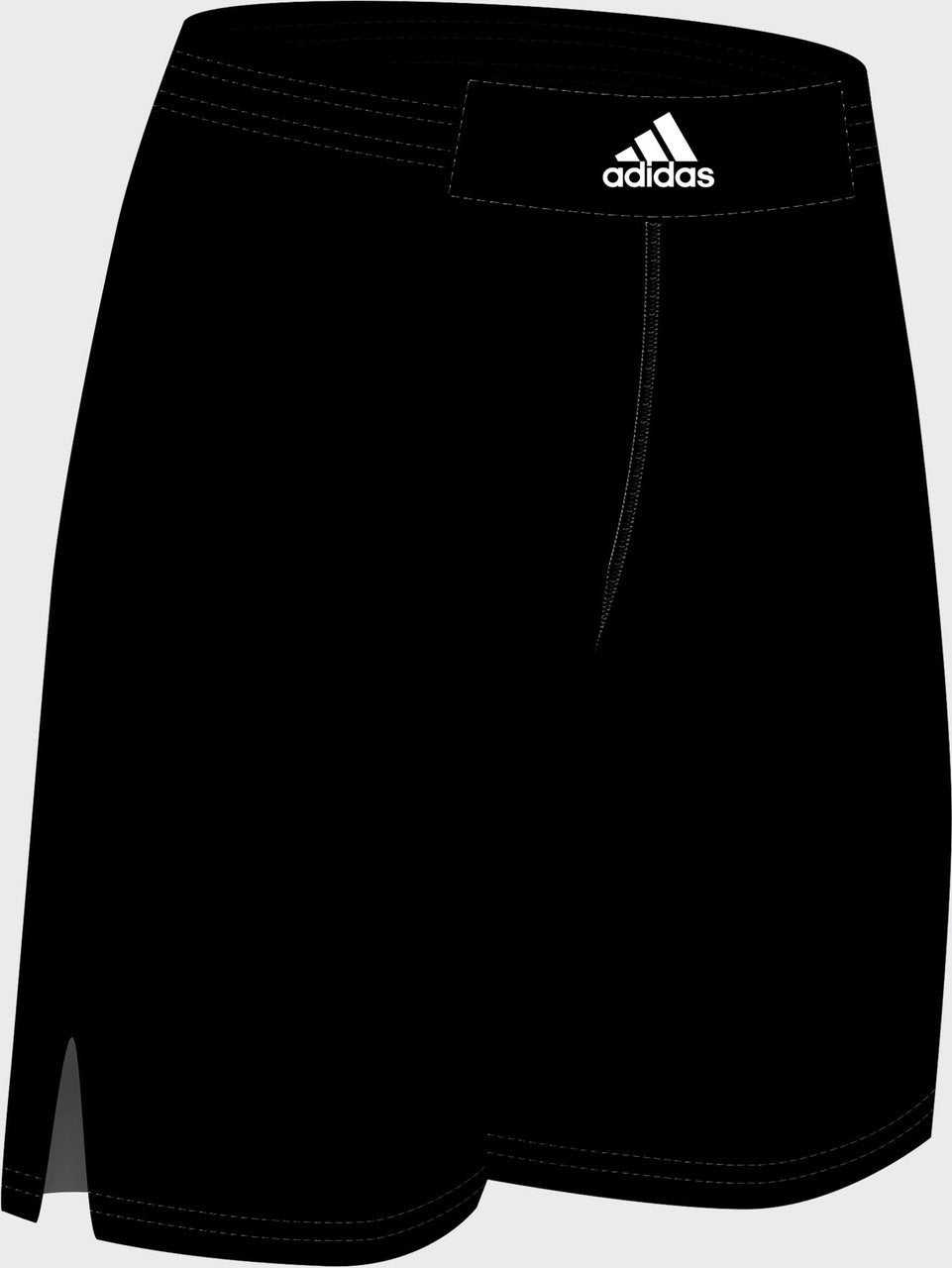 Adidas aA202s Competition Wrestling Shorts - Black White - HIT a Double