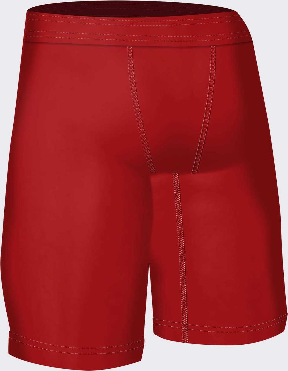 Adidas aA301s Compression Wrestling Shorts - Red - HIT a Double