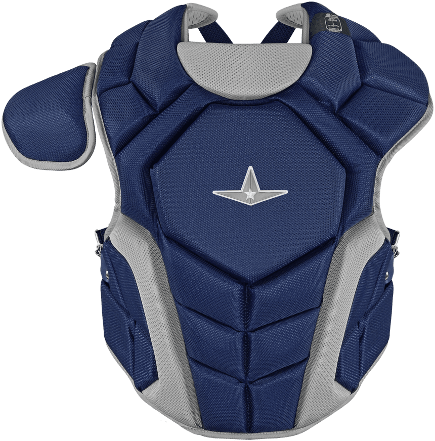 All-Star Top Star Series NOCSAE Catcher&#39;s Set (Ages 7-9) - Navy