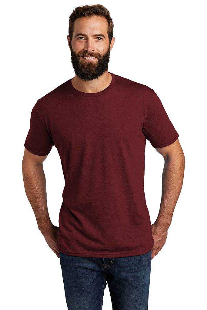 AllMade AL2004 Unisex Tri-Blend Tee - Vino Red - HIT a Double - 1