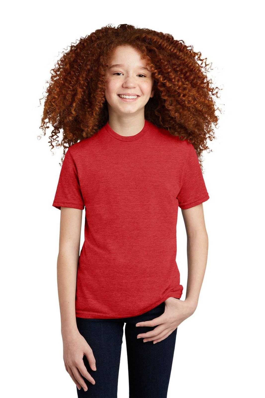 AllMade AL207 Youth Tri-Blend Tee - Rise Up Red - HIT a Double - 1