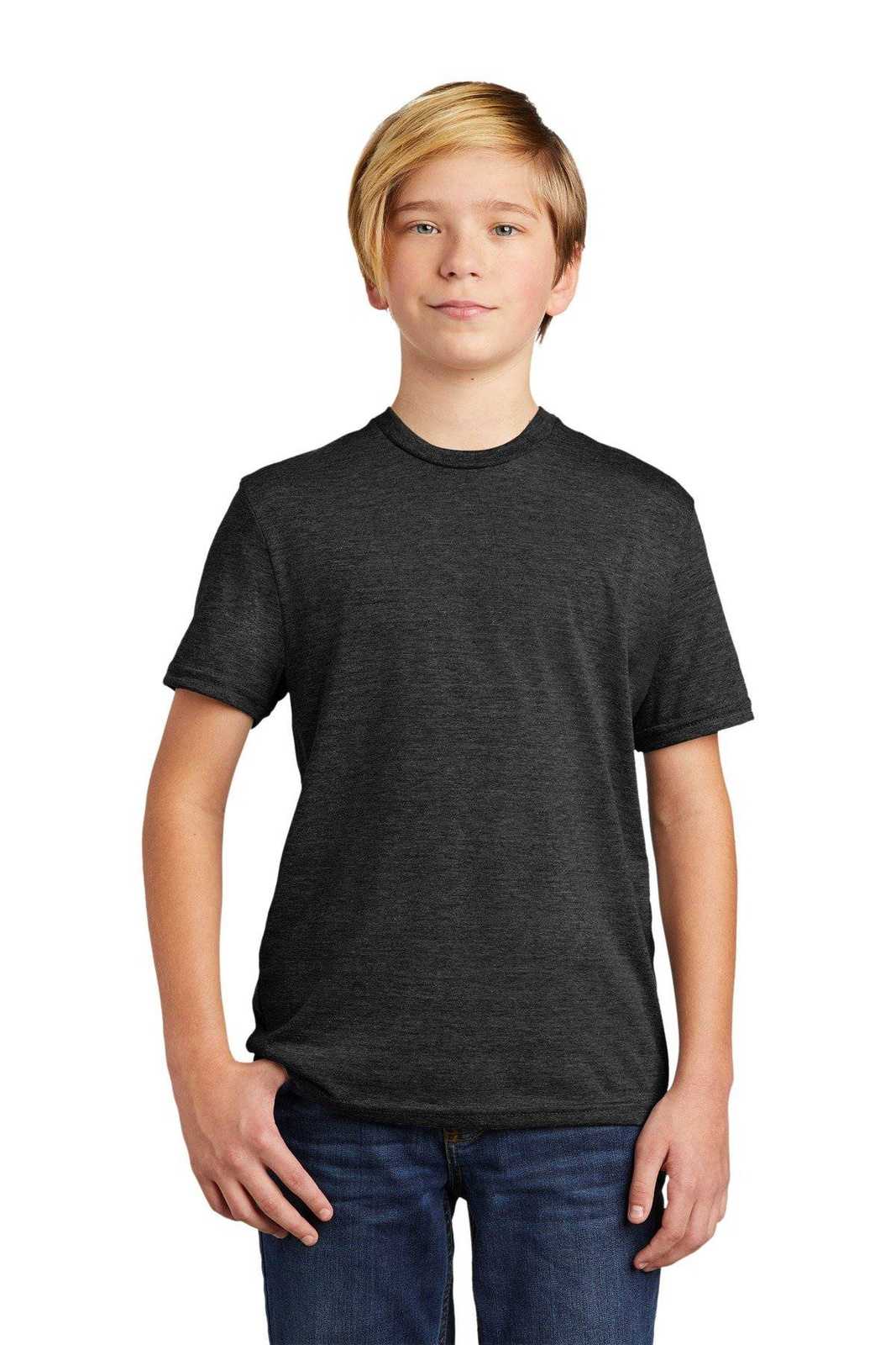 AllMade AL207 Youth Tri-Blend Tee - Space Black - HIT a Double - 1