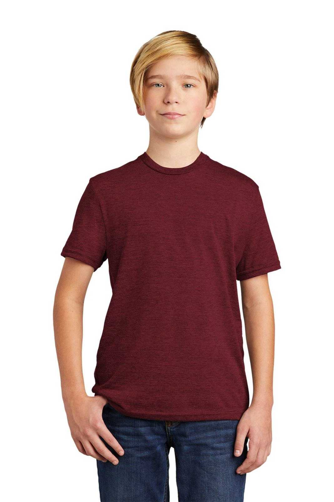 AllMade AL207 Youth Tri-Blend Tee - Vino Red - HIT a Double - 1