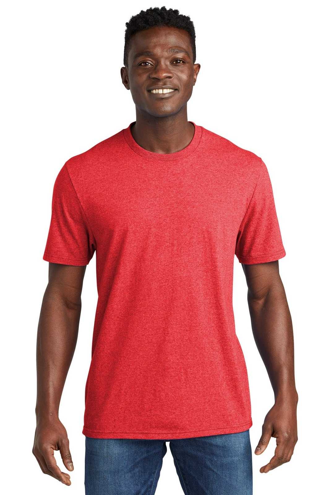 AllMade AL2300 Unisex Recycled Blend Tee - Reclaimed Red Heather - HIT a Double - 1