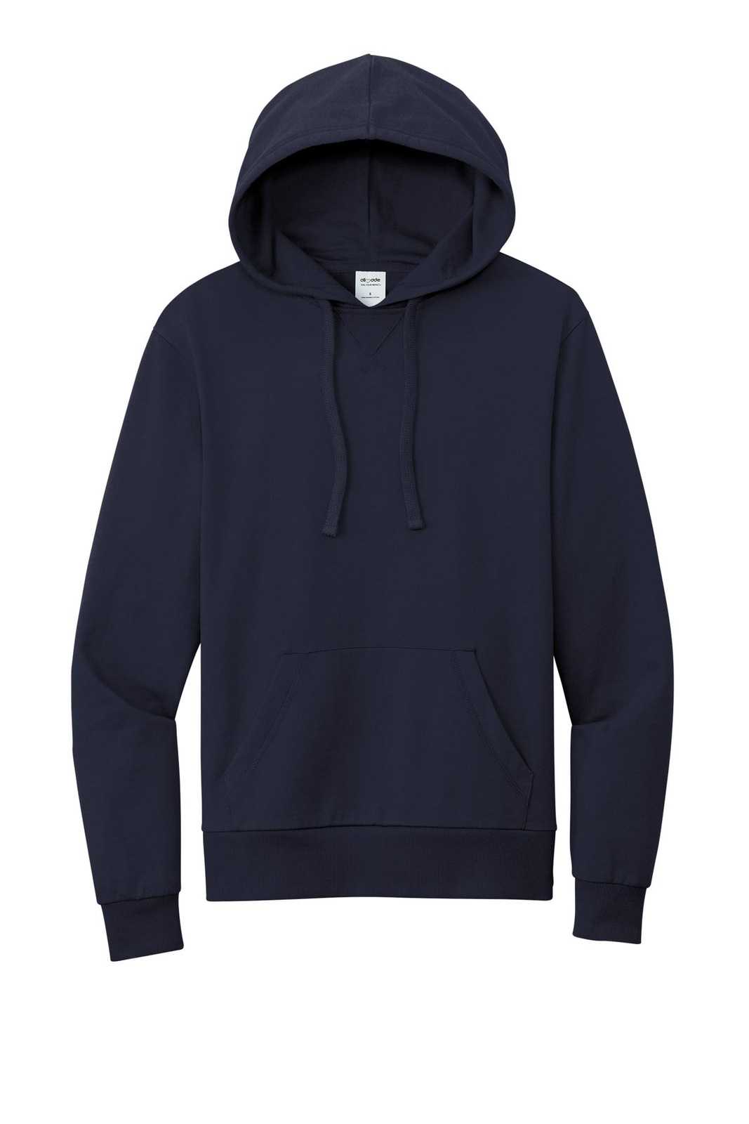 AllMade AL4000 Unisex Organic French Terry Pullover Hoodie - Night Sky Navy - HIT a Double - 2