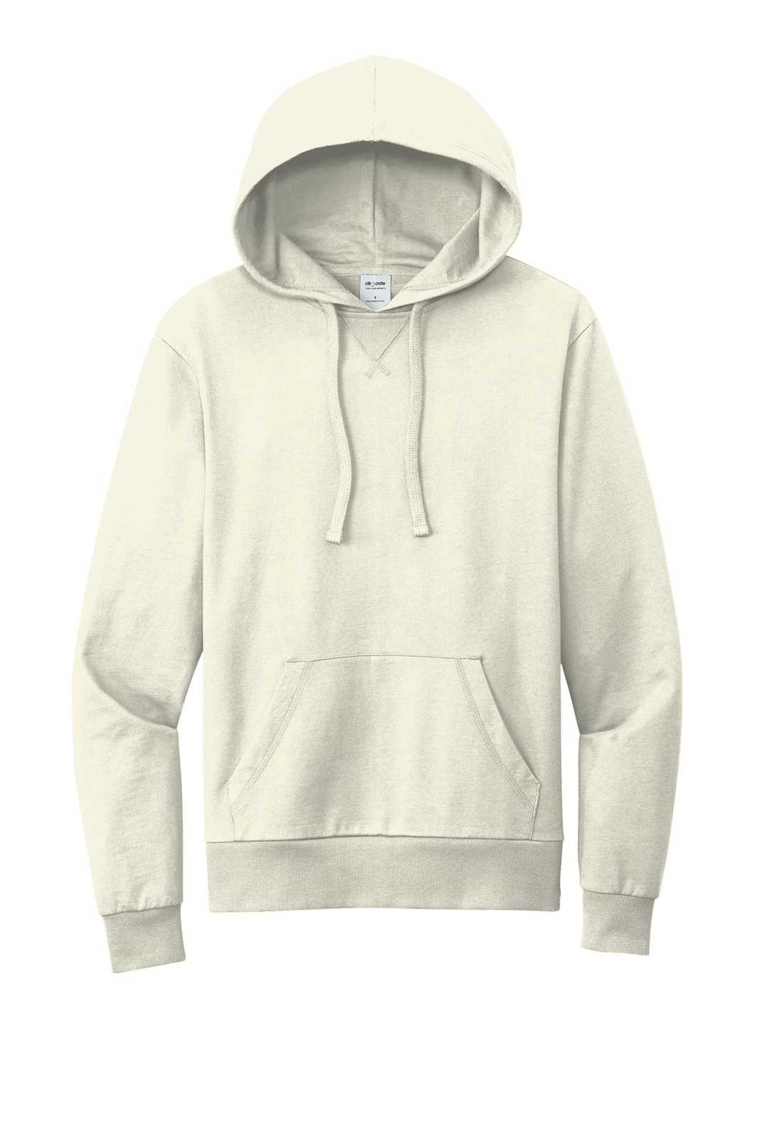 AllMade AL4000 Unisex Organic French Terry Pullover Hoodie - White Sand - HIT a Double - 2