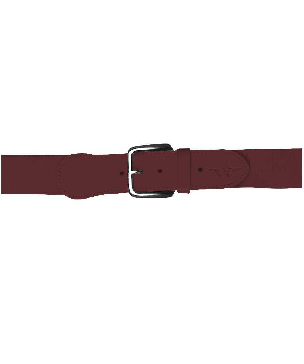 Alleson Athletic 3BBA Adult Baseball Belt 1.5 Width - Maroon - HIT a Double - 1