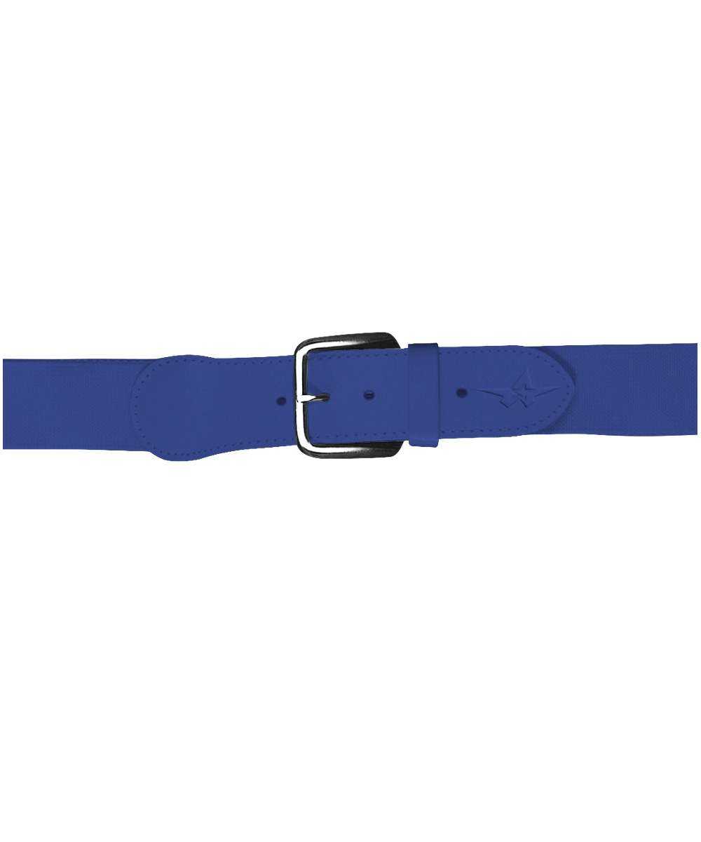 Alleson Athletic 3BBA Adult Baseball Belt 1.5 Width - Royal - HIT a Double - 1