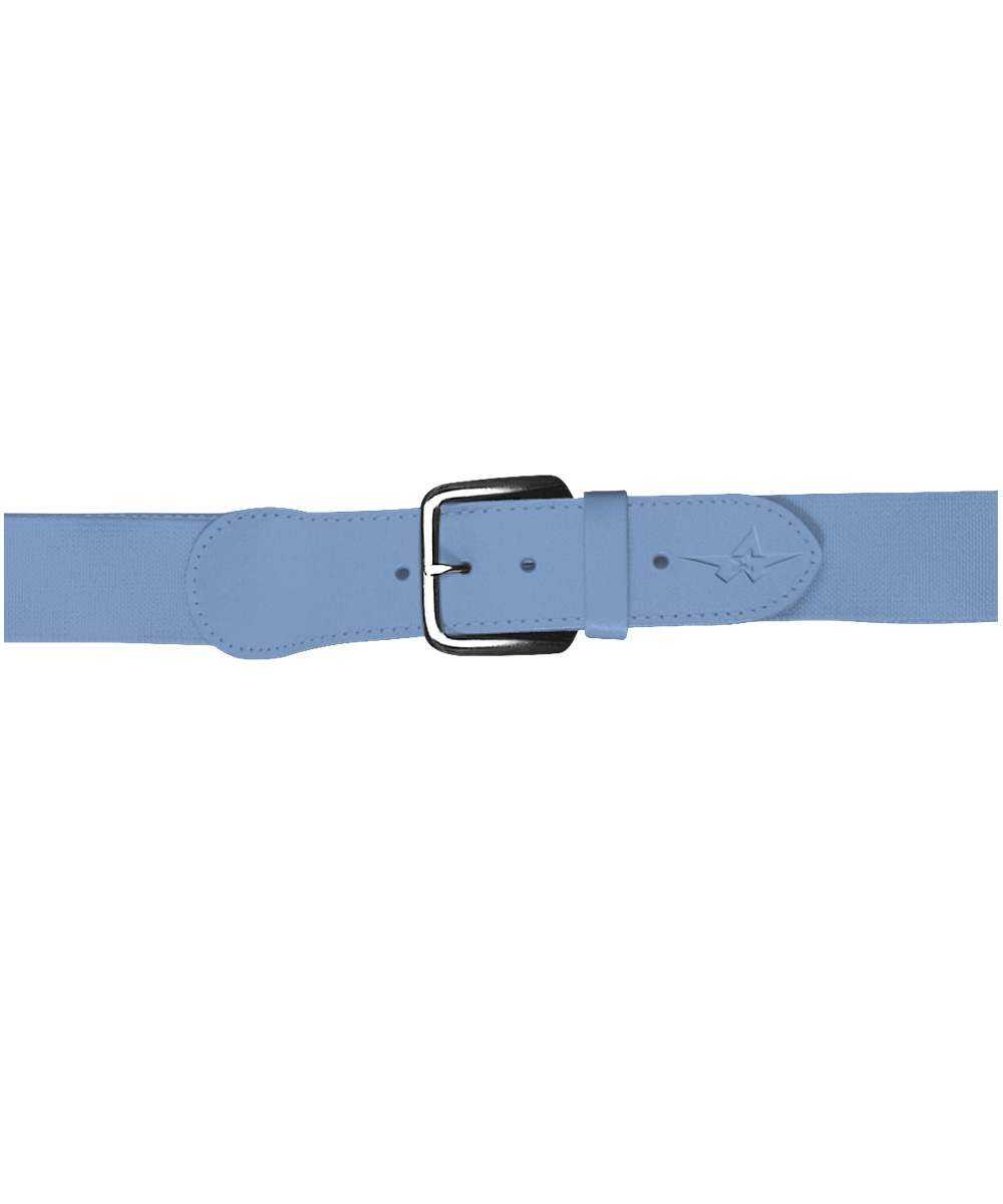 Alleson Athletic 3BBA Adult Baseball Belt 1.5 Width - Sky Blue - HIT a Double - 1