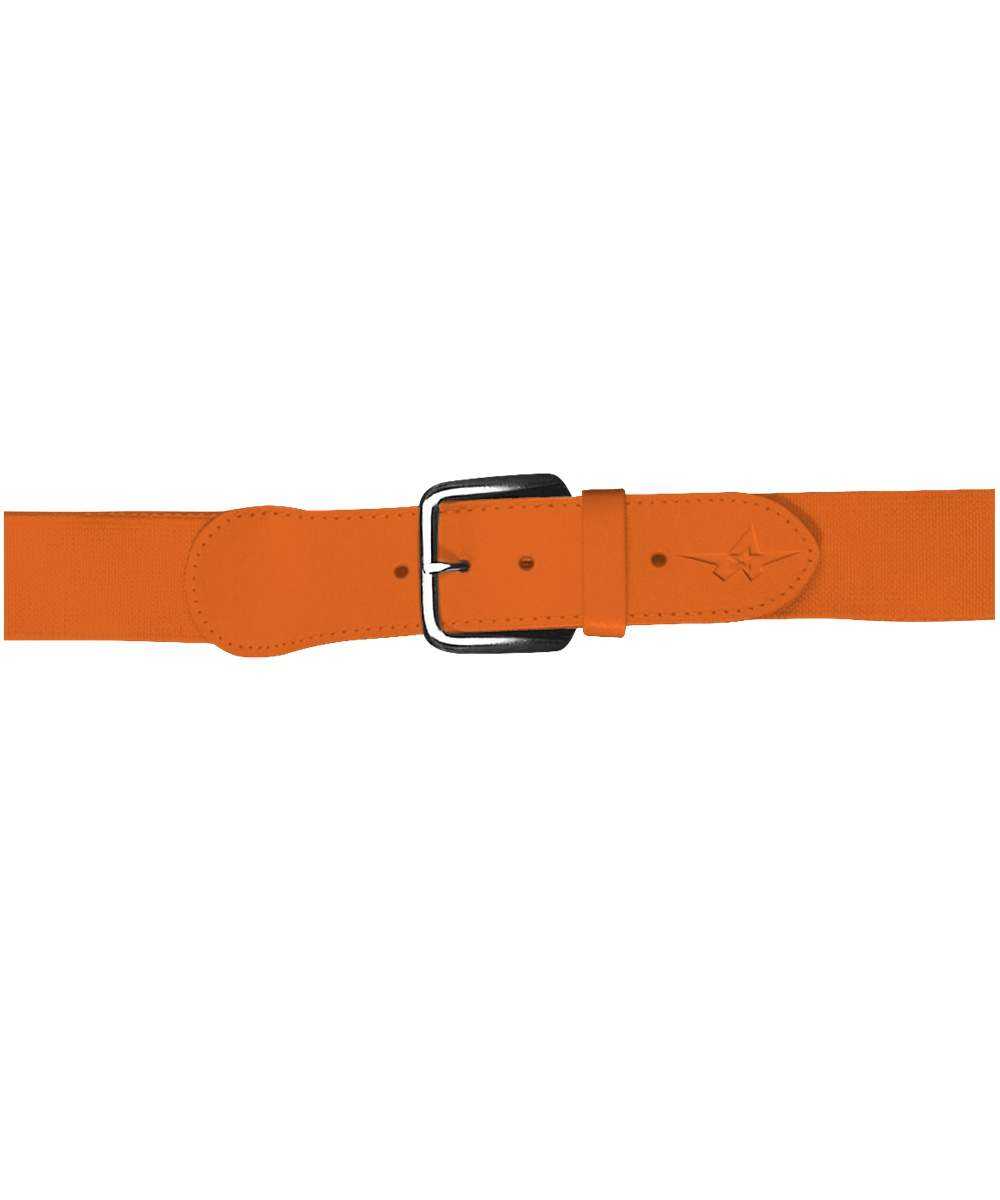 Alleson Athletic 3BBY Youth Baseball Belt 1.5 Width - Orange - HIT a Double - 1