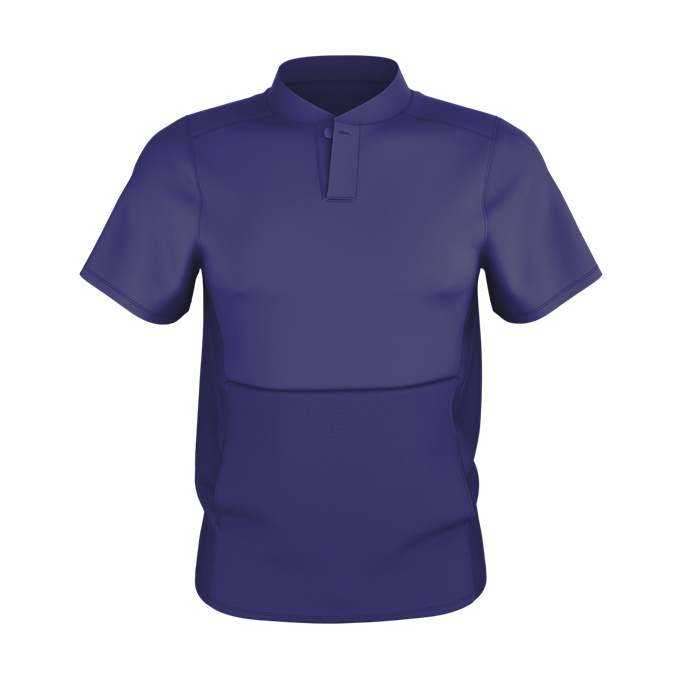 Alleson Athletic 3JSS17A Adult Short Sleeve Stretch Woven Batters Jacket - Purple - HIT a Double - 1