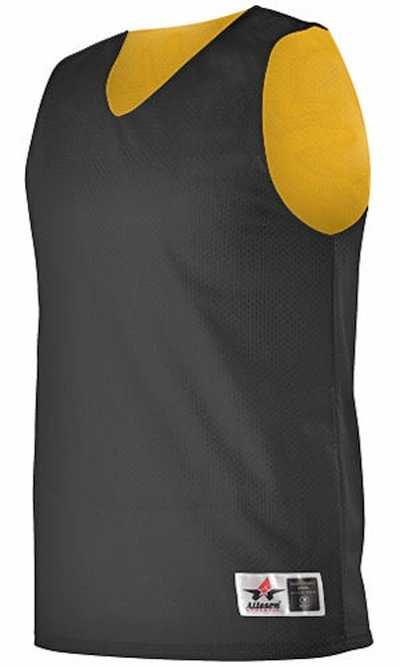 Alleson Athletic 506CRY Youth Reversible Tank - Black Light Gold - HIT a Double - 1